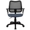 Emma and Oliver Mid-Back Mesh Swivel Task Office Chair with Adjustable Arms